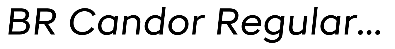 BR Candor Regular Italic